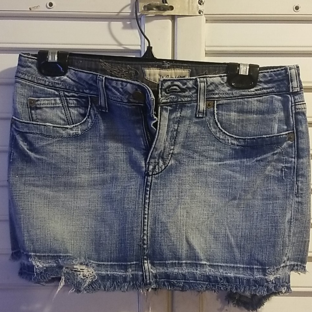 Mini jeans skirt